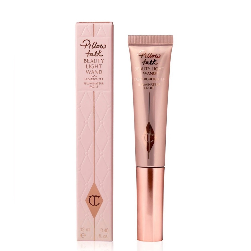 CHARLOTTE TILLBURY PILLOW TALK HIGHLIGHTER BEAUTY LIGHT WAND in Pillow Talk NIB